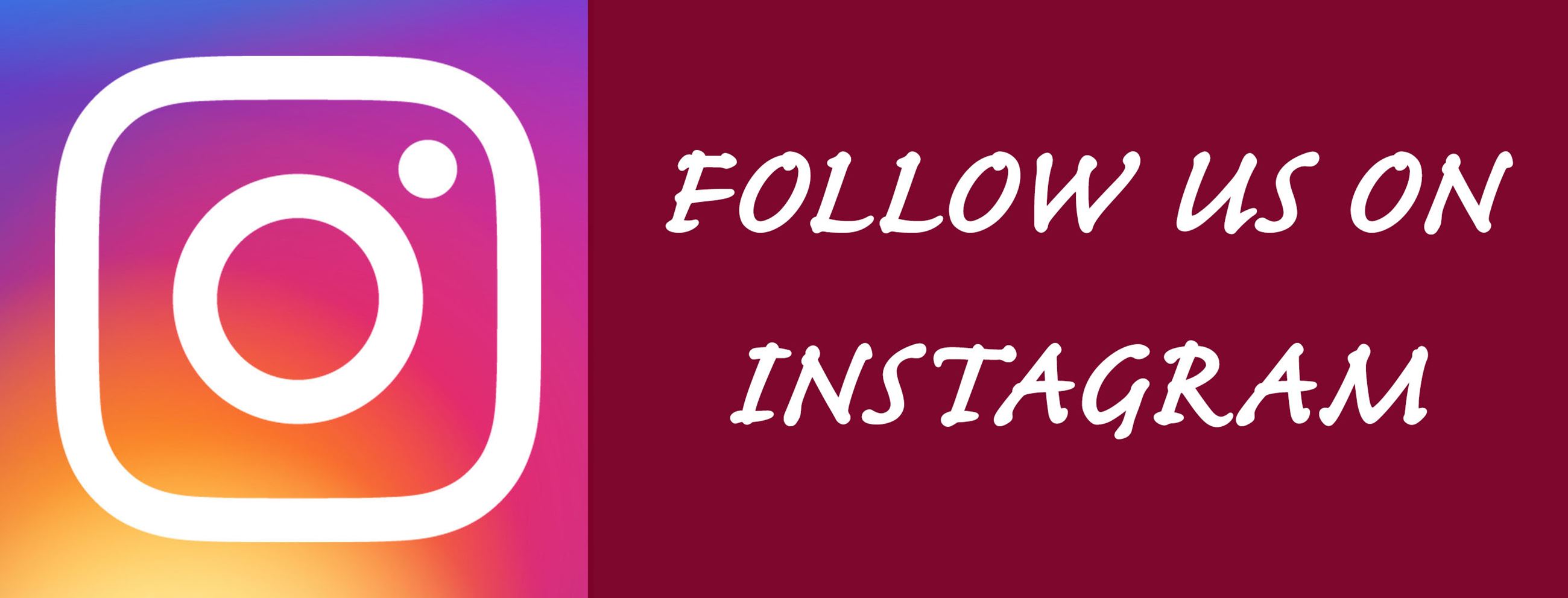 Follow us on Instagram