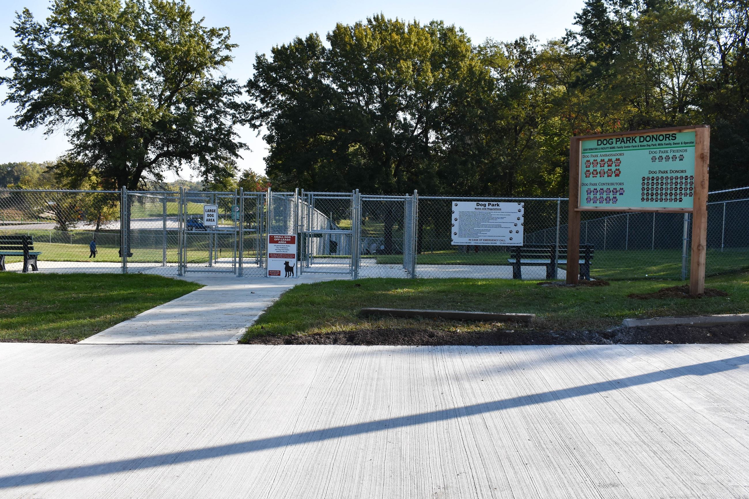 Dog Park main enterance